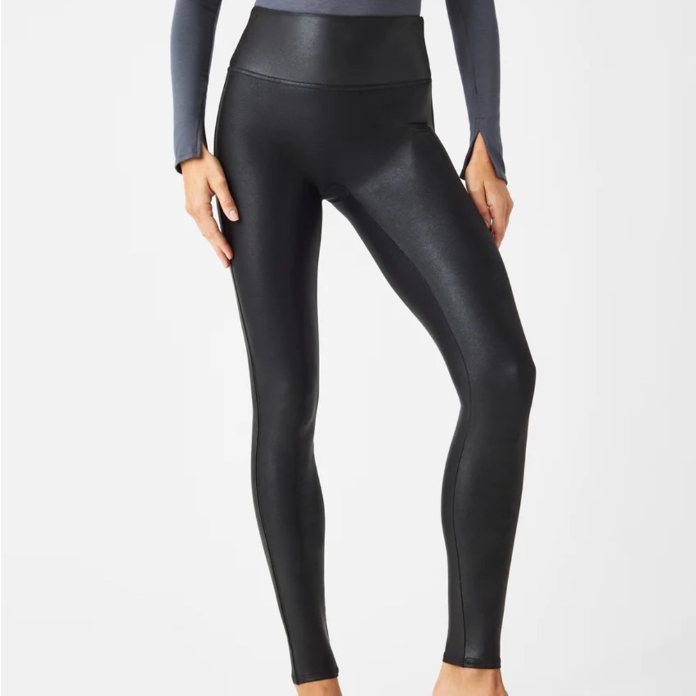 Spanx faux leather leggings. New.